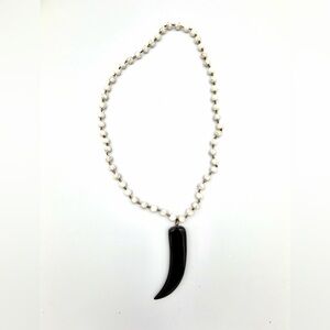 Elegant Black and White Necklace